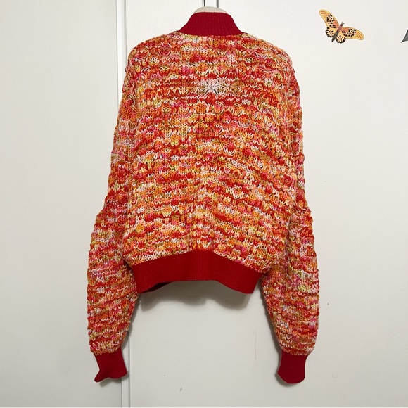 Free People Wool Knit Rainbow Dash Sweater M - Picture 7 of 13